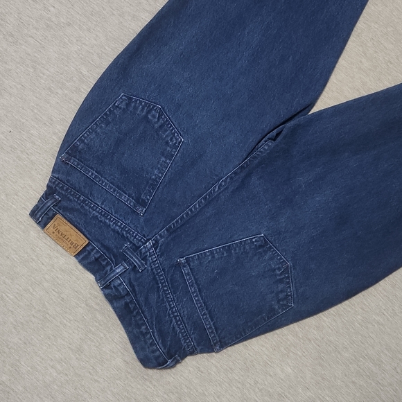 Vintage Brittania High-Rise Relaxed Pleated Tapered Leg "Mom" Jeans - Picture 2 of 10